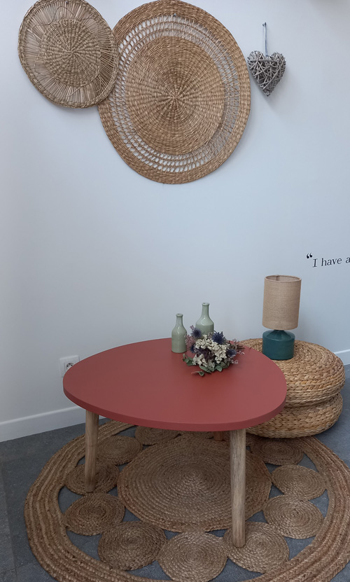 table scandinave après upcycling
